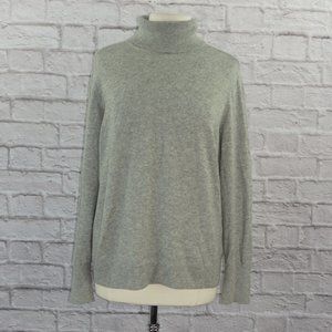 Everlane Cashmere Gray Turtleneck Sweater XL